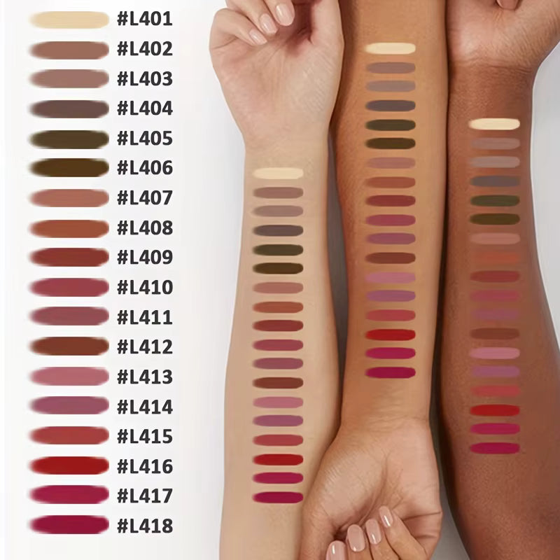 Juego de Lápices Delineadores de Labios Mate de Terciopelo, 6uds