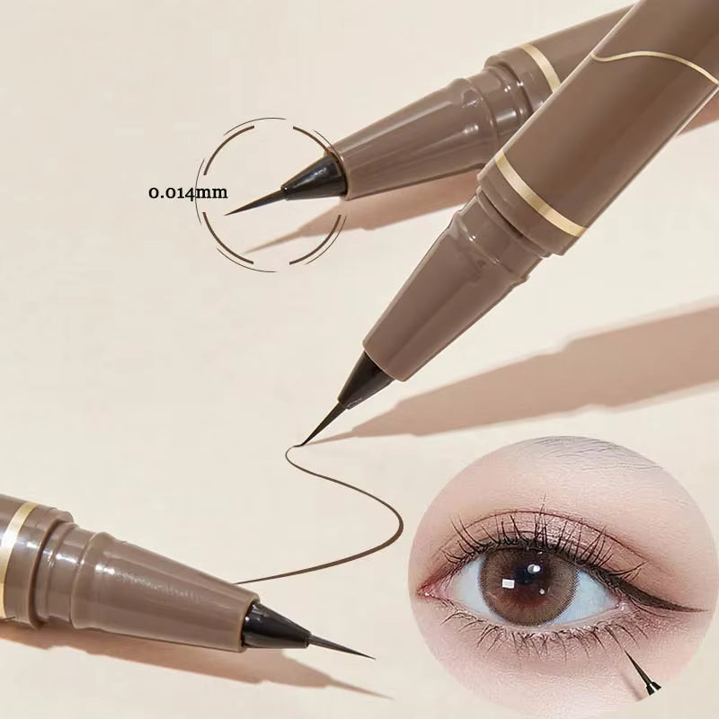 Lápiz Delineador de Ojos Negro Ultrafino Velvet Glow