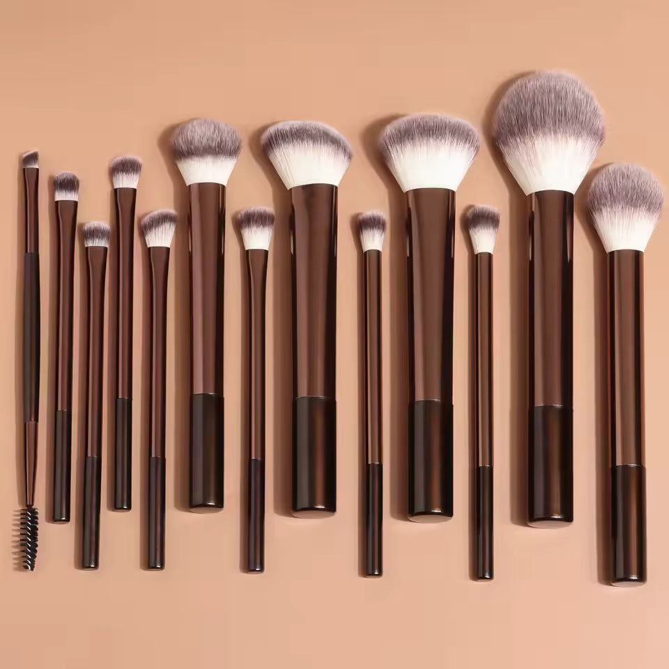 Juego de Brochas de Maquillaje Velvet Glow