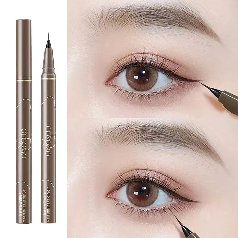 Lápiz Delineador de Ojos Negro Ultrafino Velvet Glow